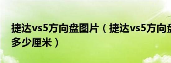 捷达vs5方向盘图片（捷达vs5方向盘尺寸是多少厘米）