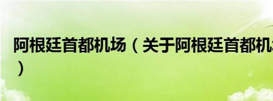 阿根廷首都机场（关于阿根廷首都机场的介绍）