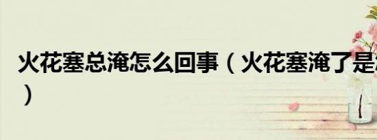 火花塞总淹怎么回事（火花塞淹了是怎么回事）