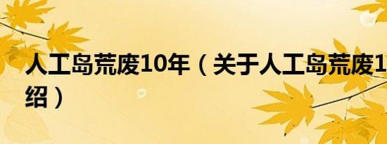 人工岛荒废10年（关于人工岛荒废10年的介绍）