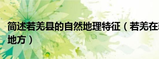 简述若羌县的自然地理特征（若羌在新疆哪个地方）