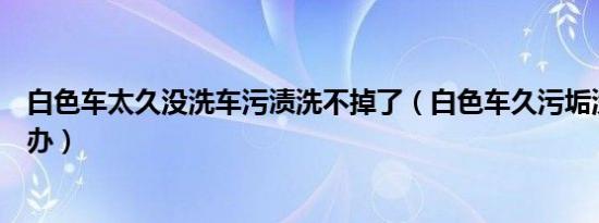 白色车太久没洗车污渍洗不掉了（白色车久污垢洗不掉怎么办）