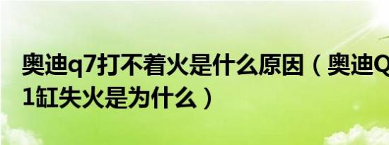 奥迪q7打不着火是什么原因（奥迪Q7发动机1缸失火是为什么）