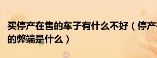 买停产在售的车子有什么不好（停产在售的车的弊端是什么）