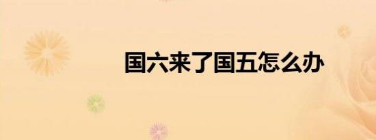 国六来了国五怎么办