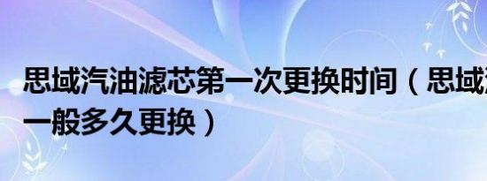 思域汽油滤芯第一次更换时间（思域汽油滤芯一般多久更换）