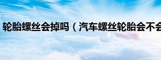 轮胎螺丝会掉吗（汽车螺丝轮胎会不会跑掉）
