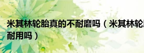 米其林轮胎真的不耐磨吗（米其林轮胎真的不耐用吗）