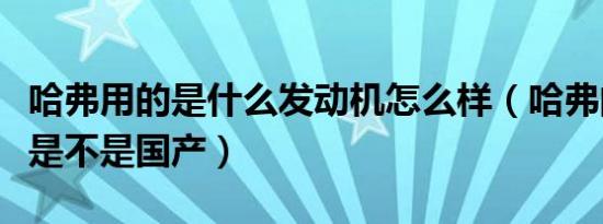 哈弗用的是什么发动机怎么样（哈弗的发动机是不是国产）
