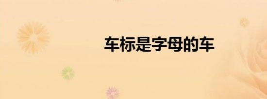 车标是字母的车