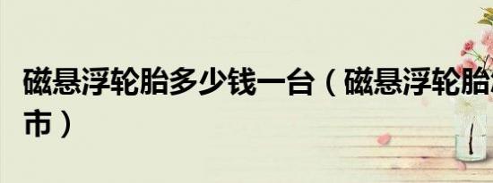 磁悬浮轮胎多少钱一台（磁悬浮轮胎怎么不上市）