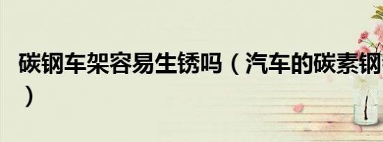 碳钢车架容易生锈吗（汽车的碳素钢会生锈吗）