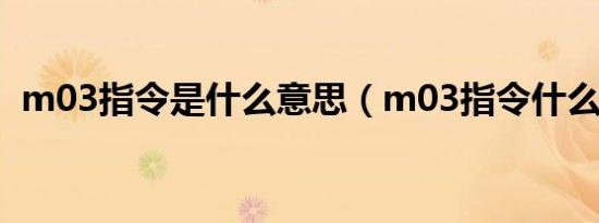 m03指令是什么意思（m03指令什么意思）