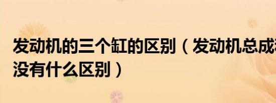 发动机的三个缸的区别（发动机总成和长缸有没有什么区别）