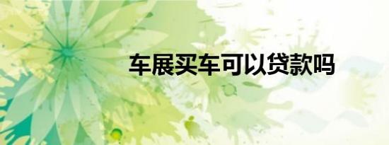 车展买车可以贷款吗