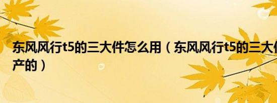 东风风行t5的三大件怎么用（东风风行t5的三大件是哪里生产的）