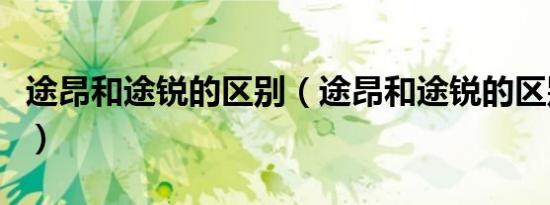 途昂和途锐的区别（途昂和途锐的区别在哪里）