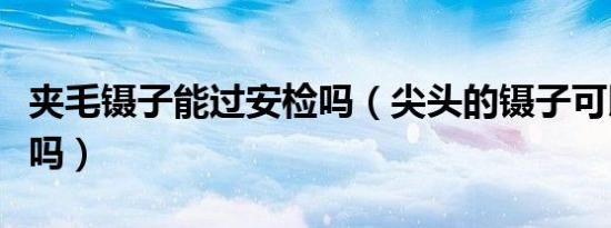 夹毛镊子能过安检吗（尖头的镊子可以过安检吗）