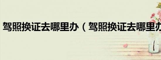 驾照换证去哪里办（驾照换证去哪里办手续）