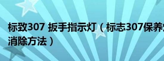 标致307 扳手指示灯（标志307保养灯小扳手消除方法）