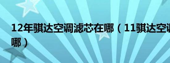 12年骐达空调滤芯在哪（11骐达空调滤芯在哪）