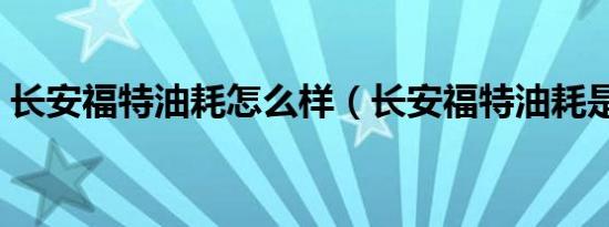 长安福特油耗怎么样（长安福特油耗是多少）