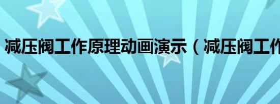 减压阀工作原理动画演示（减压阀工作原理）